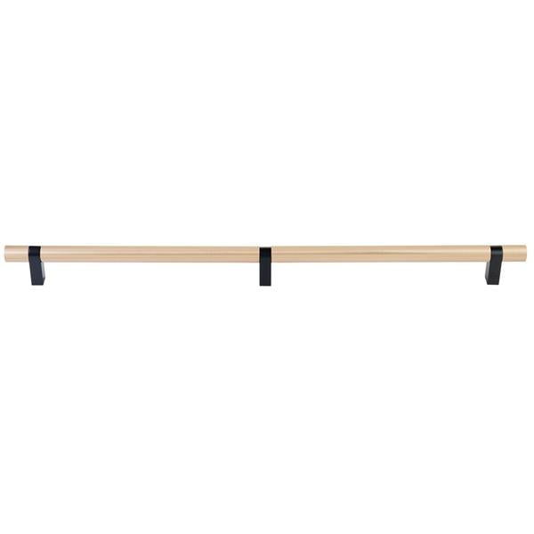 Emtek - Select Bar Appliance Pull 24 Inch C-C, Rectangular Bar Stem, Smooth Bar