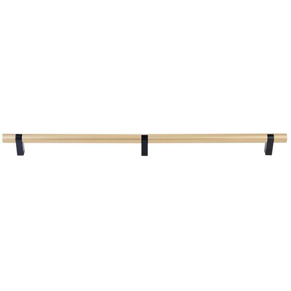 Emtek - Select Bar Appliance Pull 24 Inch C-C, Rectangular Bar Stem, Smooth Bar