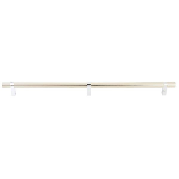 Emtek - Select Bar Appliance Pull 24 Inch C-C, Rectangular Bar Stem, Knurled Bar