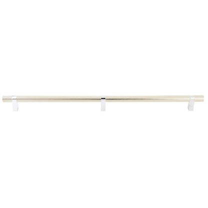 Emtek - Select Bar Appliance Pull 24 Inch C-C, Rectangular Bar Stem, Knurled Bar