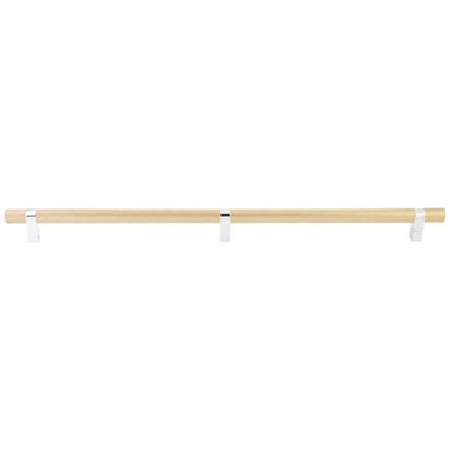 Emtek - Select Bar Appliance Pull 24 Inch C-C, Rectangular Bar Stem, Knurled Bar