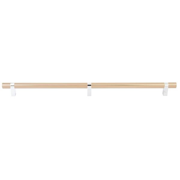 Emtek - Select Bar Appliance Pull 24 Inch C-C, Rectangular Bar Stem, Smooth Bar