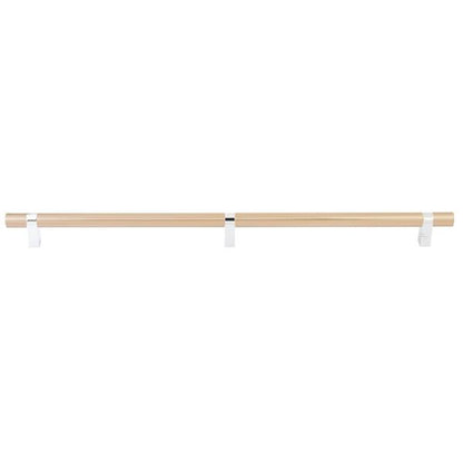 Emtek - Select Bar Appliance Pull 24 Inch C-C, Rectangular Bar Stem, Smooth Bar