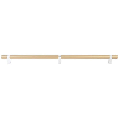 Emtek - Select Bar Appliance Pull 24 Inch C-C, Rectangular Bar Stem, Smooth Bar