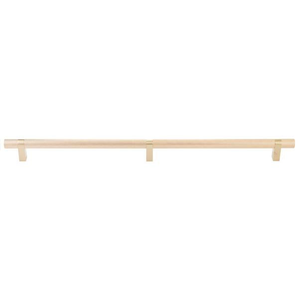 Emtek - Select Bar Appliance Pull 24 Inch C-C, Rectangular Bar Stem, Knurled Bar