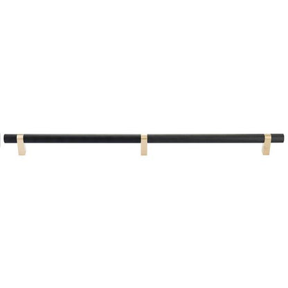 Emtek - Select Bar Appliance Pull 24 Inch C-C, Rectangular Bar Stem, Knurled Bar