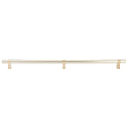 Emtek - Select Bar Appliance Pull 24 Inch C-C, Rectangular Bar Stem, Knurled Bar