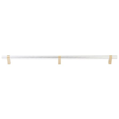 Emtek - Select Bar Appliance Pull 24 Inch C-C, Rectangular Bar Stem, Knurled Bar