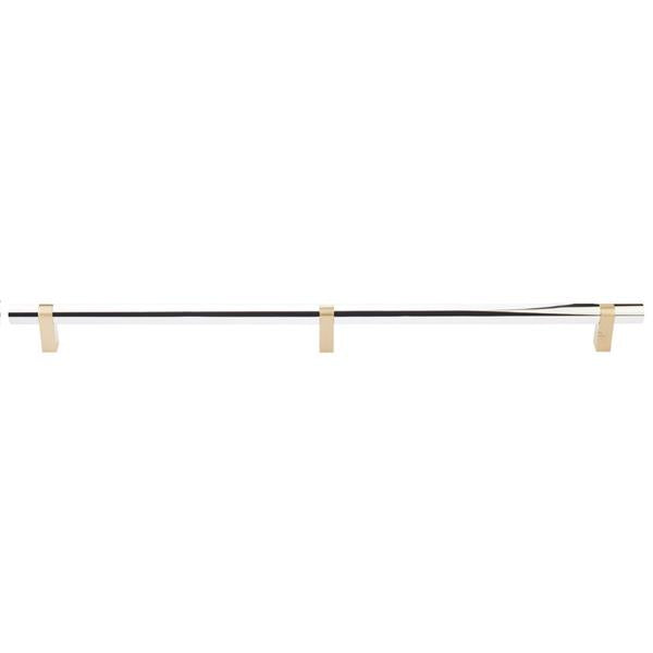 Emtek - Select Bar Appliance Pull 24 Inch C-C, Rectangular Bar Stem, Smooth Bar