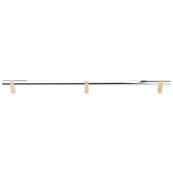 Emtek - Select Bar Appliance Pull 24 Inch C-C, Rectangular Bar Stem, Smooth Bar