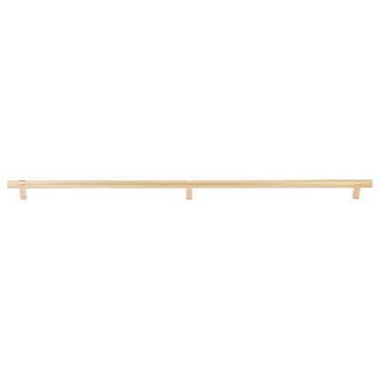 Emtek - Select Bar Appliance Pull 36 Inch C-C, Rectangular Bar Stem, Knurled Bar