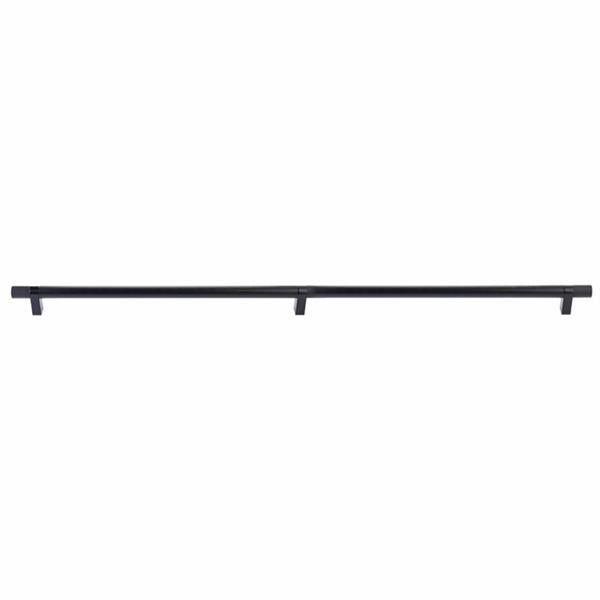 Emtek - Select Bar Appliance Pull 36 Inch C-C, Rectangular Bar Stem, Knurled Bar