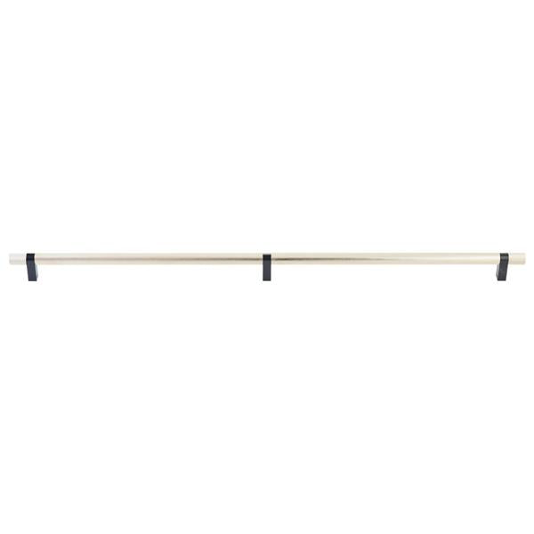 Emtek - Select Bar Appliance Pull 36 Inch C-C, Rectangular Bar Stem, Knurled Bar