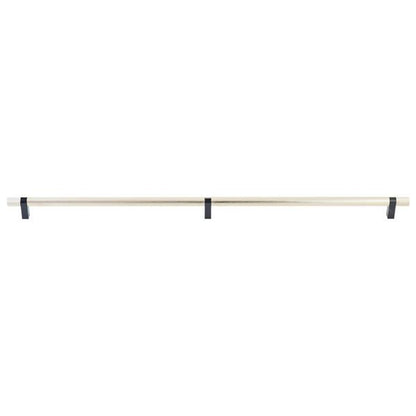 Emtek - Select Bar Appliance Pull 36 Inch C-C, Rectangular Bar Stem, Knurled Bar