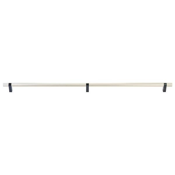 Emtek - Select Bar Appliance Pull 36 Inch C-C, Rectangular Bar Stem, Knurled Bar