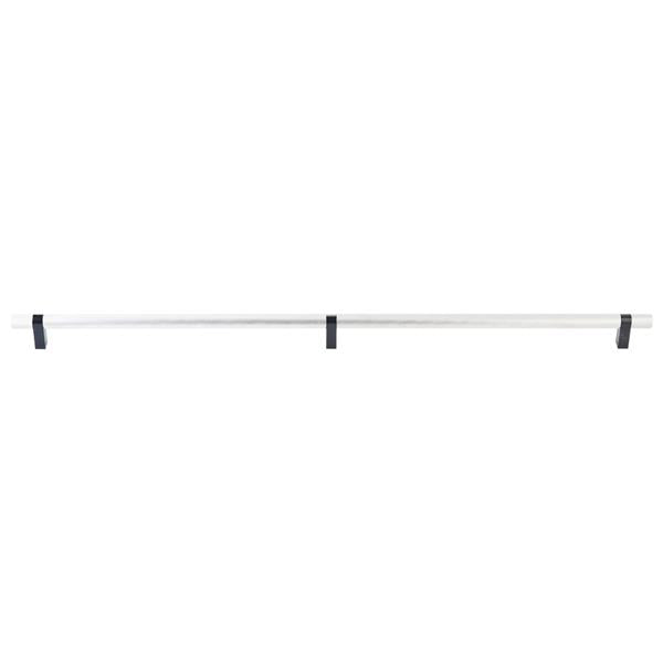 Emtek - Select Bar Appliance Pull 36 Inch C-C, Rectangular Bar Stem, Knurled Bar