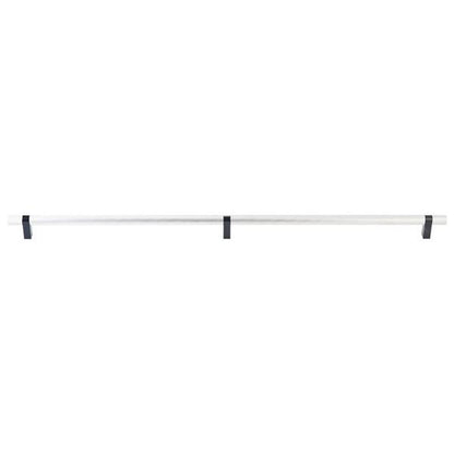 Emtek - Select Bar Appliance Pull 36 Inch C-C, Rectangular Bar Stem, Knurled Bar