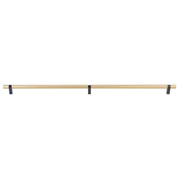 Emtek - Select Bar Appliance Pull 36 Inch C-C, Rectangular Bar Stem, Smooth Bar