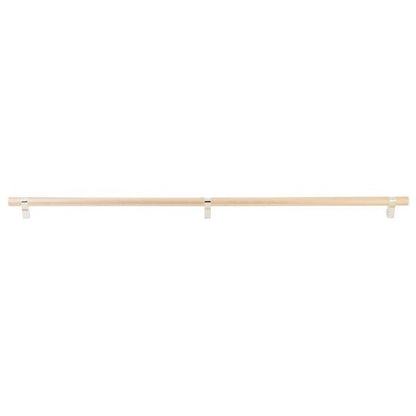 Emtek - Select Bar Appliance Pull 36 Inch C-C, Rectangular Bar Stem, Knurled Bar