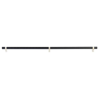 Emtek - Select Bar Appliance Pull 36 Inch C-C, Rectangular Bar Stem, Knurled Bar