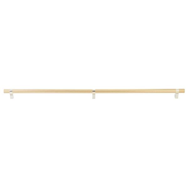 Emtek - Select Bar Appliance Pull 36 Inch C-C, Rectangular Bar Stem, Knurled Bar