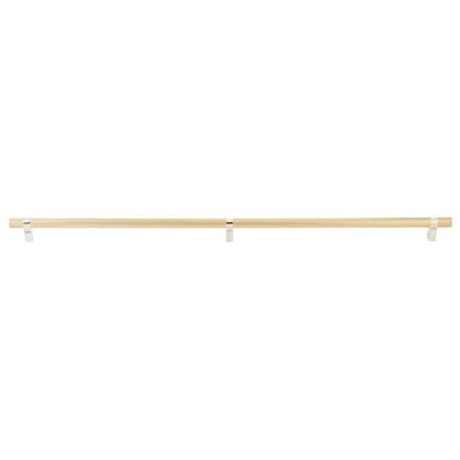 Emtek - Select Bar Appliance Pull 36 Inch C-C, Rectangular Bar Stem, Knurled Bar
