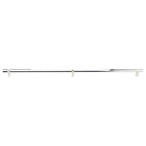 Emtek - Select Bar Appliance Pull 36 Inch C-C, Rectangular Bar Stem, Smooth Bar