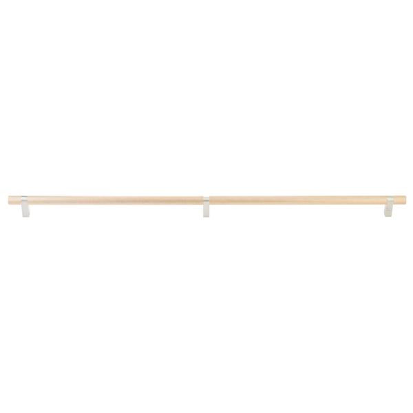 Emtek - Select Bar Appliance Pull 36 Inch C-C, Rectangular Bar Stem, Knurled Bar