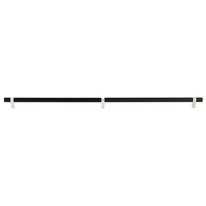 Emtek - Select Bar Appliance Pull 36 Inch C-C, Rectangular Bar Stem, Knurled Bar