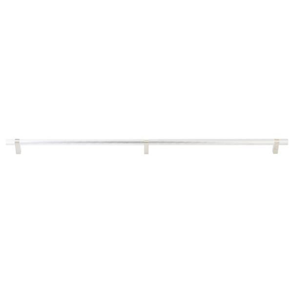 Emtek - Select Bar Appliance Pull 36 Inch C-C, Rectangular Bar Stem, Knurled Bar