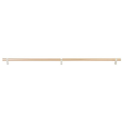 Emtek - Select Bar Appliance Pull 36 Inch C-C, Rectangular Bar Stem, Smooth Bar