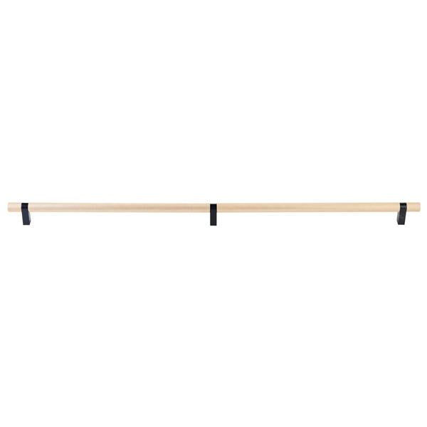 Emtek - Select Bar Appliance Pull 36 Inch C-C, Rectangular Bar Stem, Knurled Bar