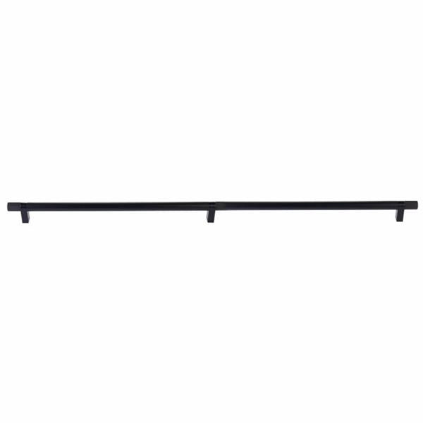 Emtek - Select Bar Appliance Pull 36 Inch C-C, Rectangular Bar Stem, Knurled Bar