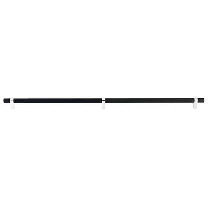 Emtek - Select Bar Appliance Pull 36 Inch C-C, Rectangular Bar Stem, Knurled Bar