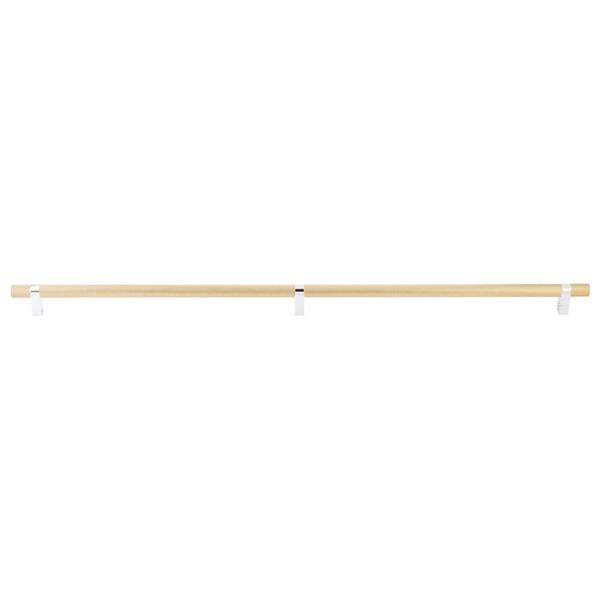 Emtek - Select Bar Appliance Pull 36 Inch C-C, Rectangular Bar Stem, Knurled Bar