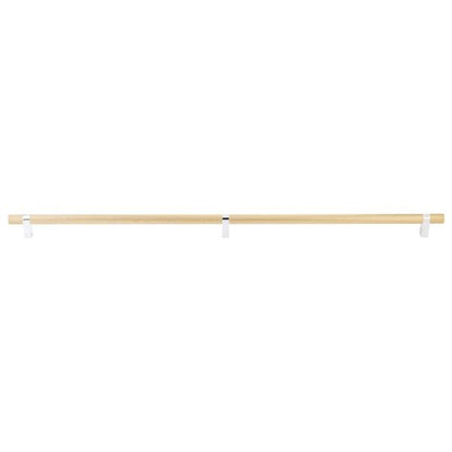 Emtek - Select Bar Appliance Pull 36 Inch C-C, Rectangular Bar Stem, Knurled Bar