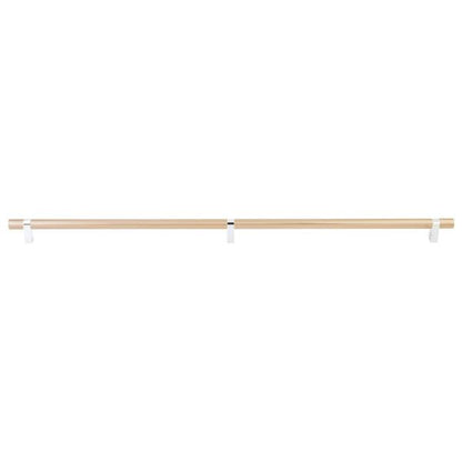 Emtek - Select Bar Appliance Pull 36 Inch C-C, Rectangular Bar Stem, Smooth Bar