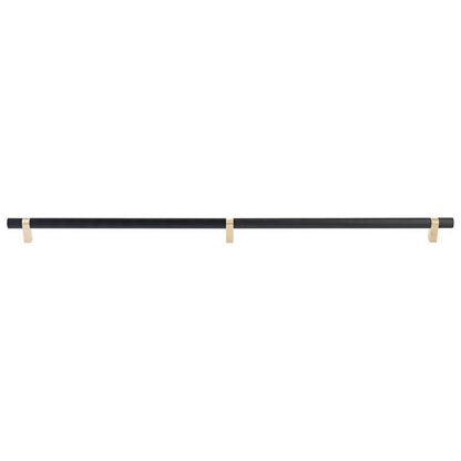 Emtek - Select Bar Appliance Pull 36 Inch C-C, Rectangular Bar Stem, Knurled Bar