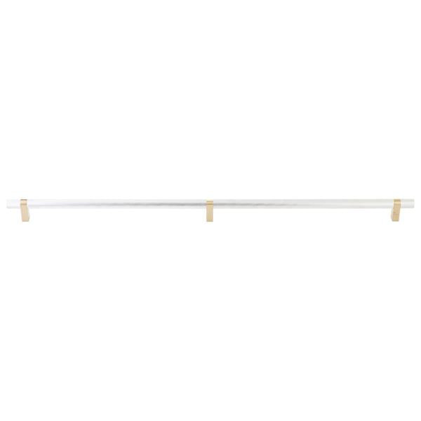 Emtek - Select Bar Appliance Pull 36 Inch C-C, Rectangular Bar Stem, Knurled Bar