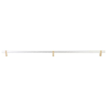 Emtek - Select Bar Appliance Pull 36 Inch C-C, Rectangular Bar Stem, Knurled Bar