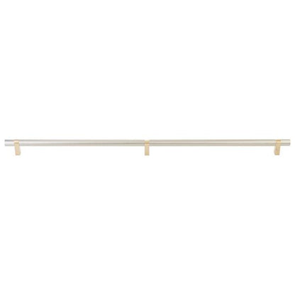Emtek - Select Bar Appliance Pull 36 Inch C-C, Rectangular Bar Stem, Smooth Bar