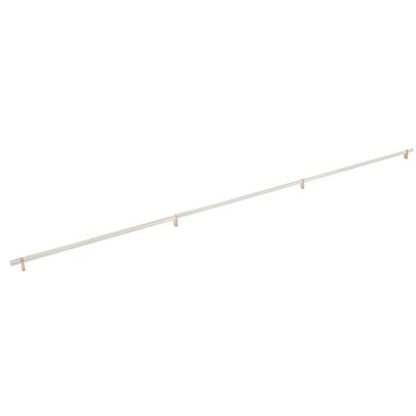 Emtek - Select Bar Appliance Pull 54 Inch C-C, Rectangular Bar Stem, Knurled Bar