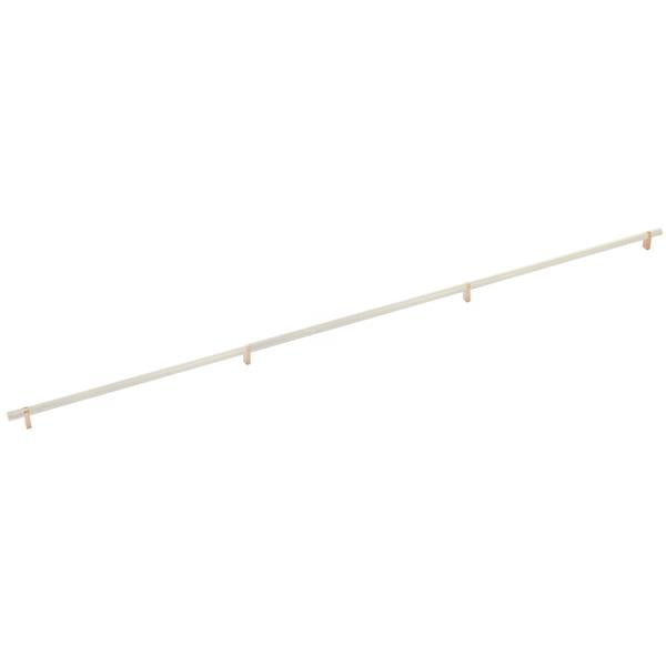 Emtek - Select Bar Appliance Pull 54 Inch C-C, Rectangular Bar Stem, Knurled Bar