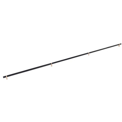 Emtek - Select Bar Appliance Pull 54 Inch C-C, Rectangular Bar Stem, Knurled Bar