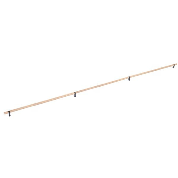 Emtek - Select Bar Appliance Pull 54 Inch C-C, Rectangular Bar Stem, Knurled Bar