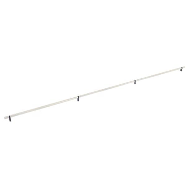 Emtek - Select Bar Appliance Pull 54 Inch C-C, Rectangular Bar Stem, Knurled Bar