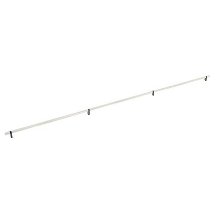 Emtek - Select Bar Appliance Pull 54 Inch C-C, Rectangular Bar Stem, Knurled Bar