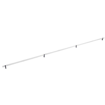 Emtek - Select Bar Appliance Pull 54 Inch C-C, Rectangular Bar Stem, Knurled Bar