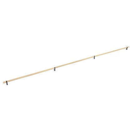 Emtek - Select Bar Appliance Pull 54 Inch C-C, Rectangular Bar Stem, Knurled Bar