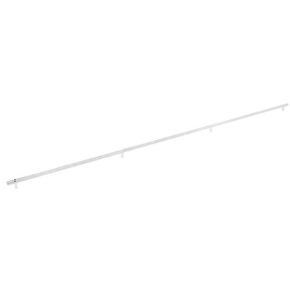 Emtek - Select Bar Appliance Pull 54 Inch C-C, Rectangular Bar Stem, Knurled Bar